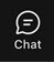Chat icon, which looks like a chat bubble with the text Chat underneath it.